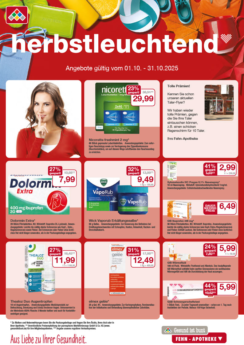Angebote Oktober